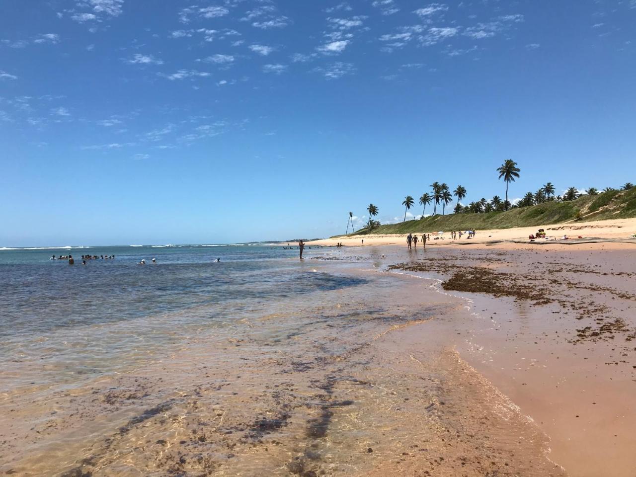 Flat Guarajuba Beira Da Praia Pe Na Areia Exteriér fotografie